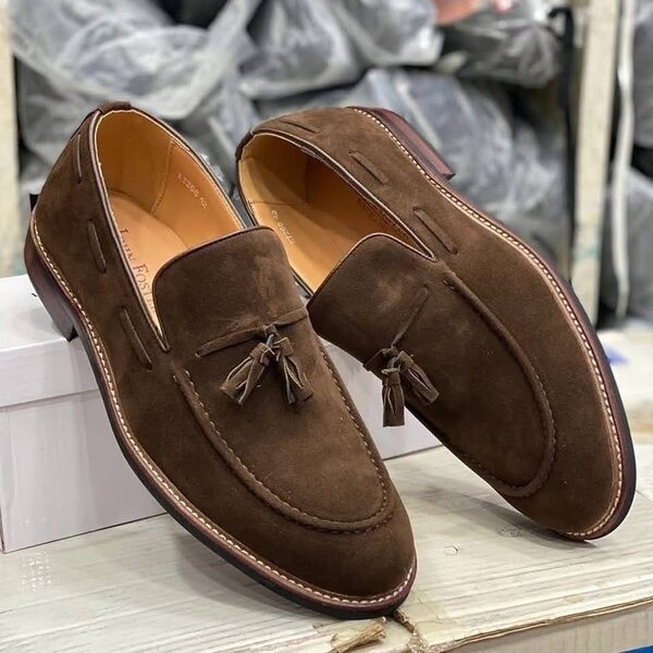 Mocassins en daim pour homme