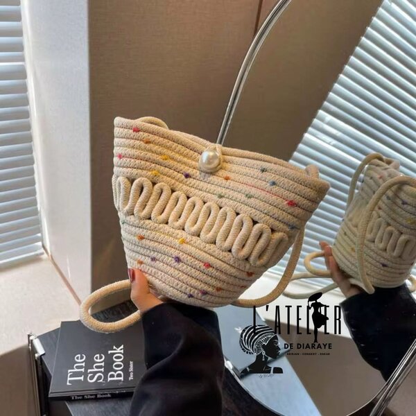 Sac à main en corde tressée