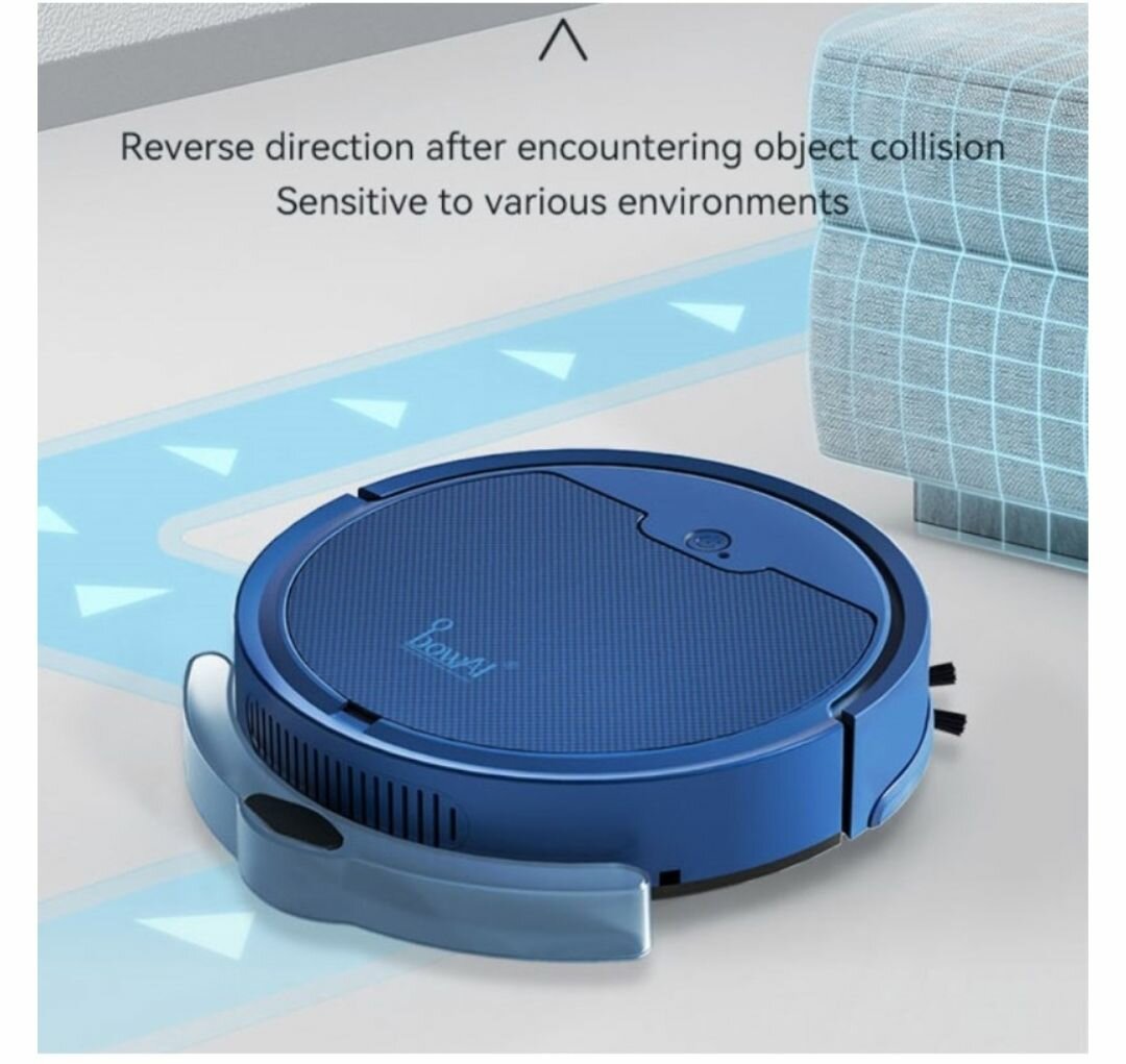 SMART ANTI-DROP RECHARGEABLE SWEEPING ROBOT VACUUM CLEANER W