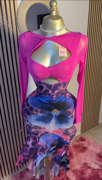 Robe longue à découpes sexy