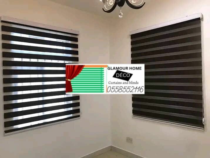 Sunscreen zebra blinds