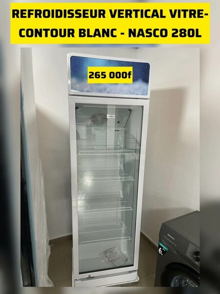 Réfrigérateur vitrine Nasco 280L