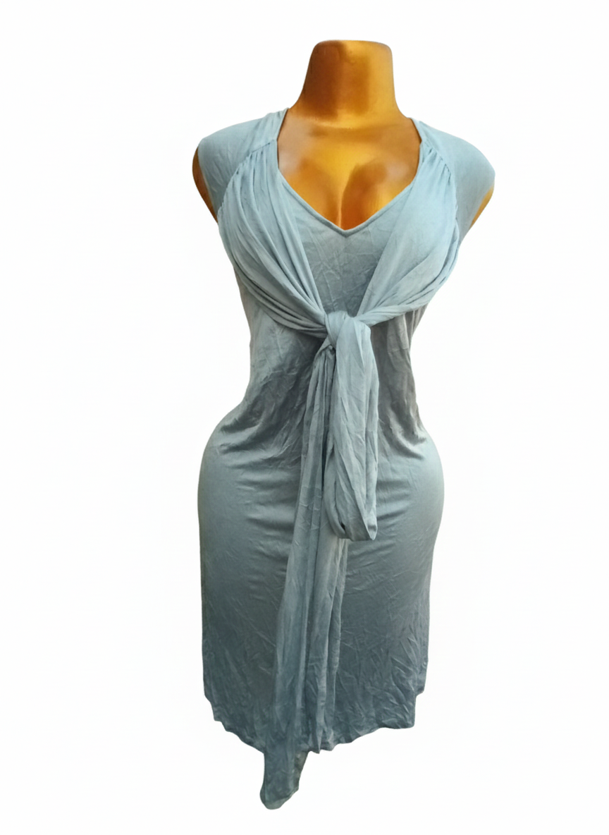 Robe maxi nouée élégante