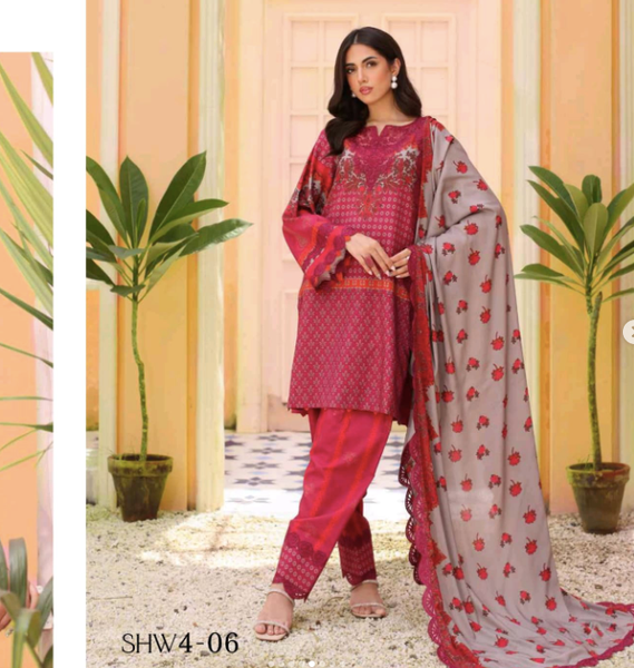 Charizma Sheen - Unstitched Embroidered Linen Shawl Collection | NOW LIVE