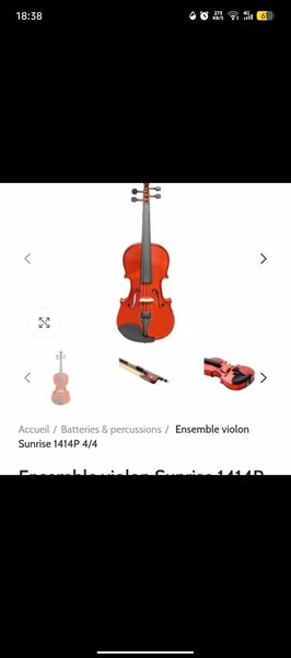 Violon adulte 1414p4/4 Sunrise