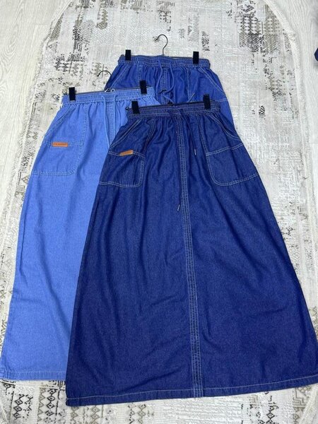 Хлопок юбка под джинса