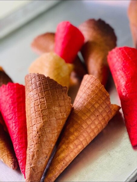 Waffles ice Cream cones