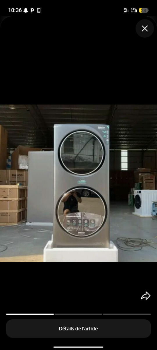 Lave-linge et sèche-linge empilables