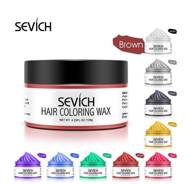 Sevich Temporary 10 Colors Hair Wax Dye Styling Pomade Blue