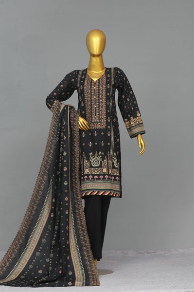 Embroided Khaddar Shirt Suit Amsha By KFH