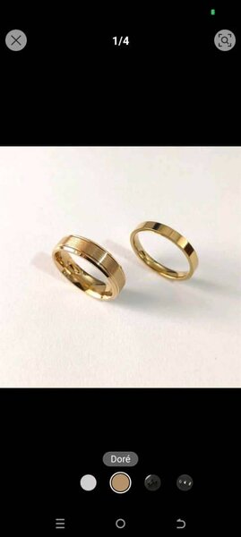 Alliances en or élégantes