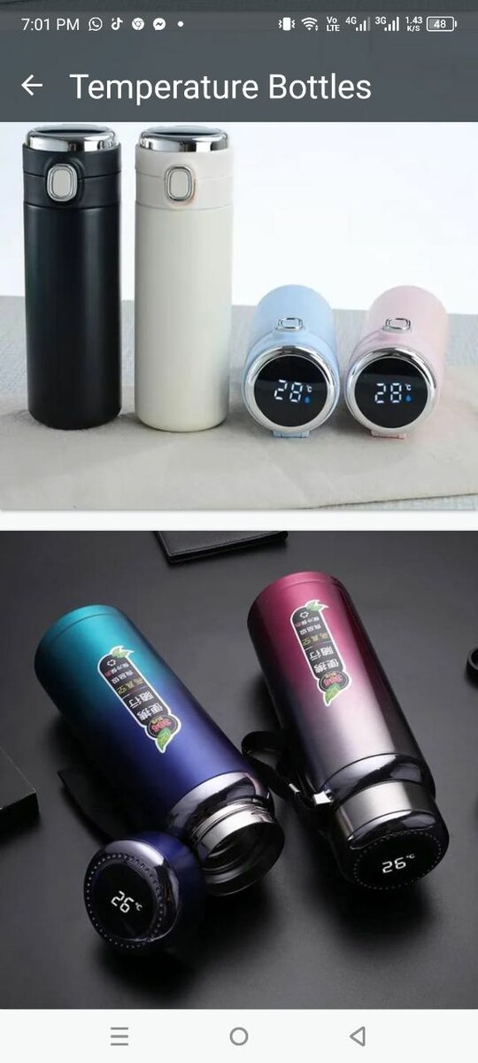 Temperature bottles