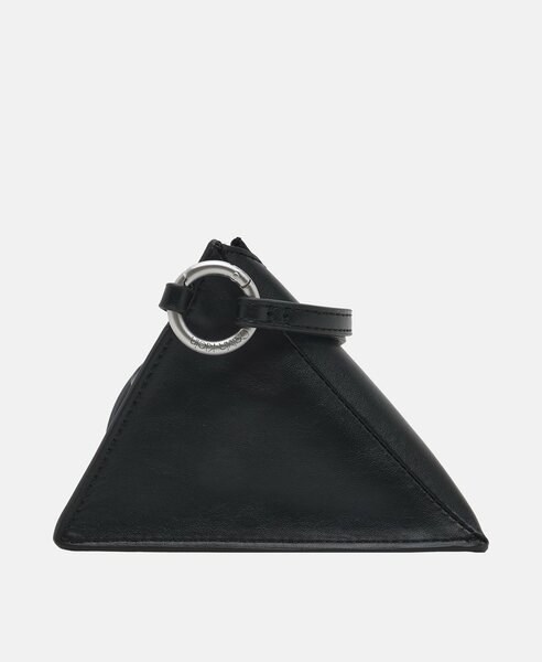 Calvin K Triangl Leather Pouch