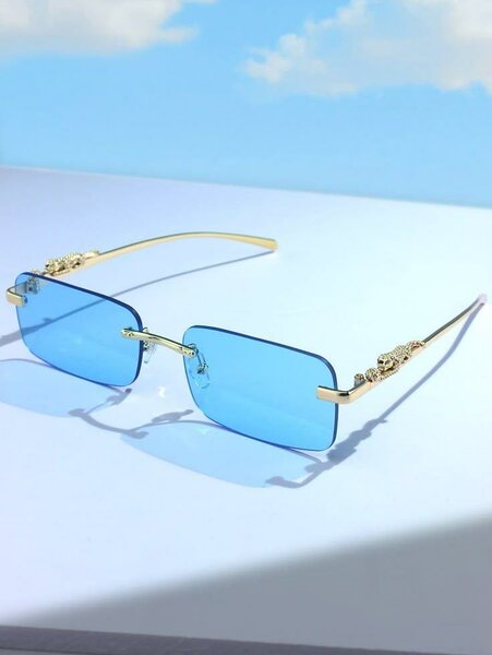 Énormes lunettes de soleil sans monture