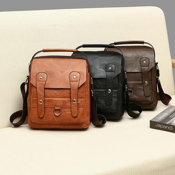 Sac à bandoulière en cuir pour homme