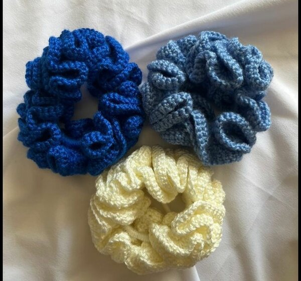 Chouchous en crochet colorés