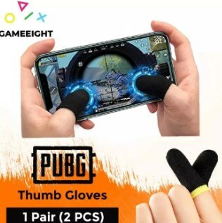 (Buy 2 Get 3 Free) Anti-Sweat PUBG Thumb Gloves (2Pcs) - Breathable Finger Sleeves for PUBG Mobile - Touch Screen Thumb Gloves for Comfortable Gaming