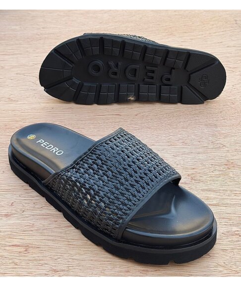 Sandales noires Pedro