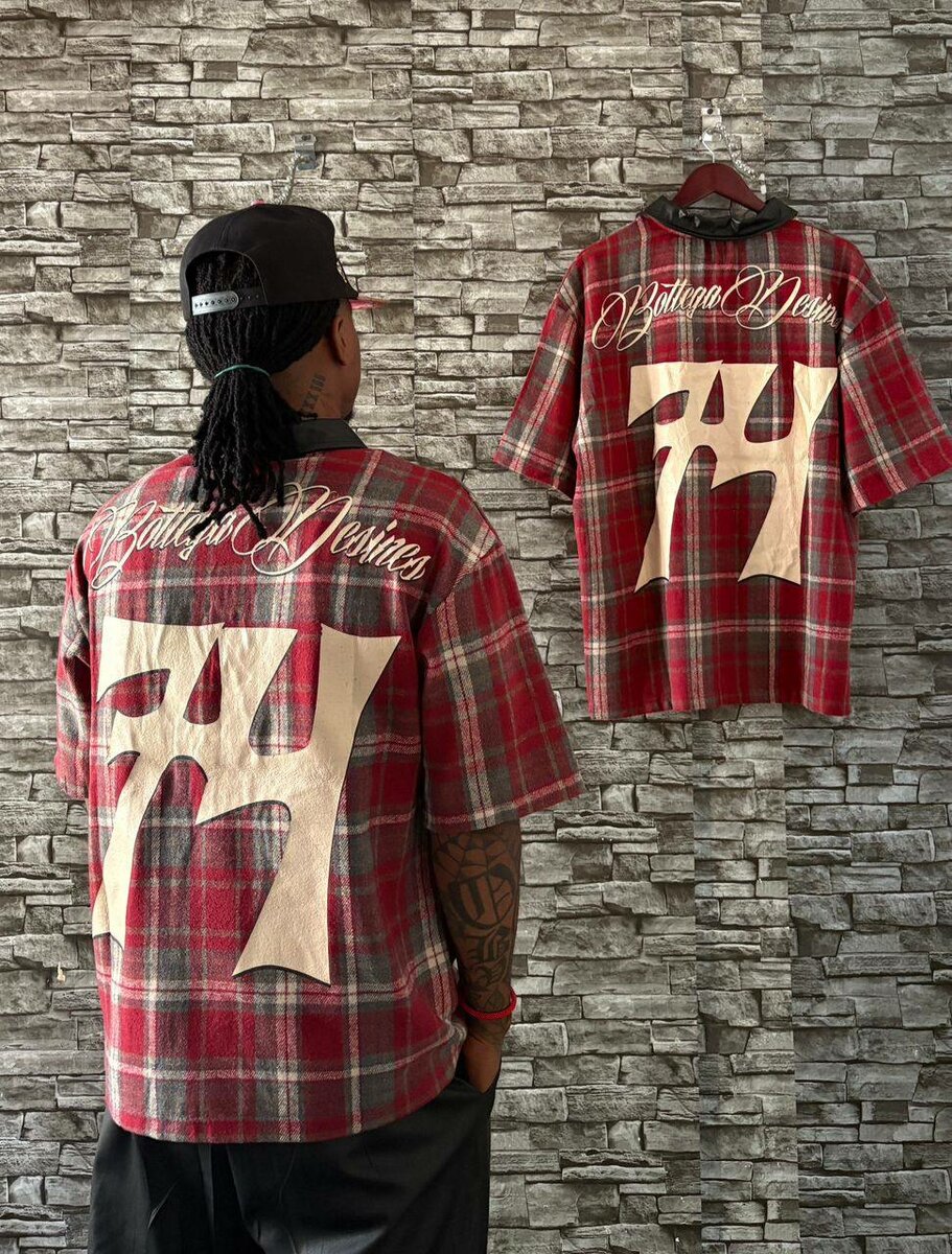 Plaid Oversized Polo Shirt