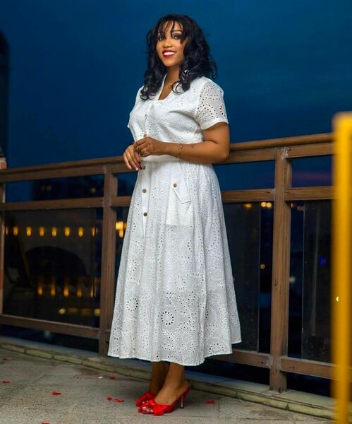 Robe Longue Coton Broderie