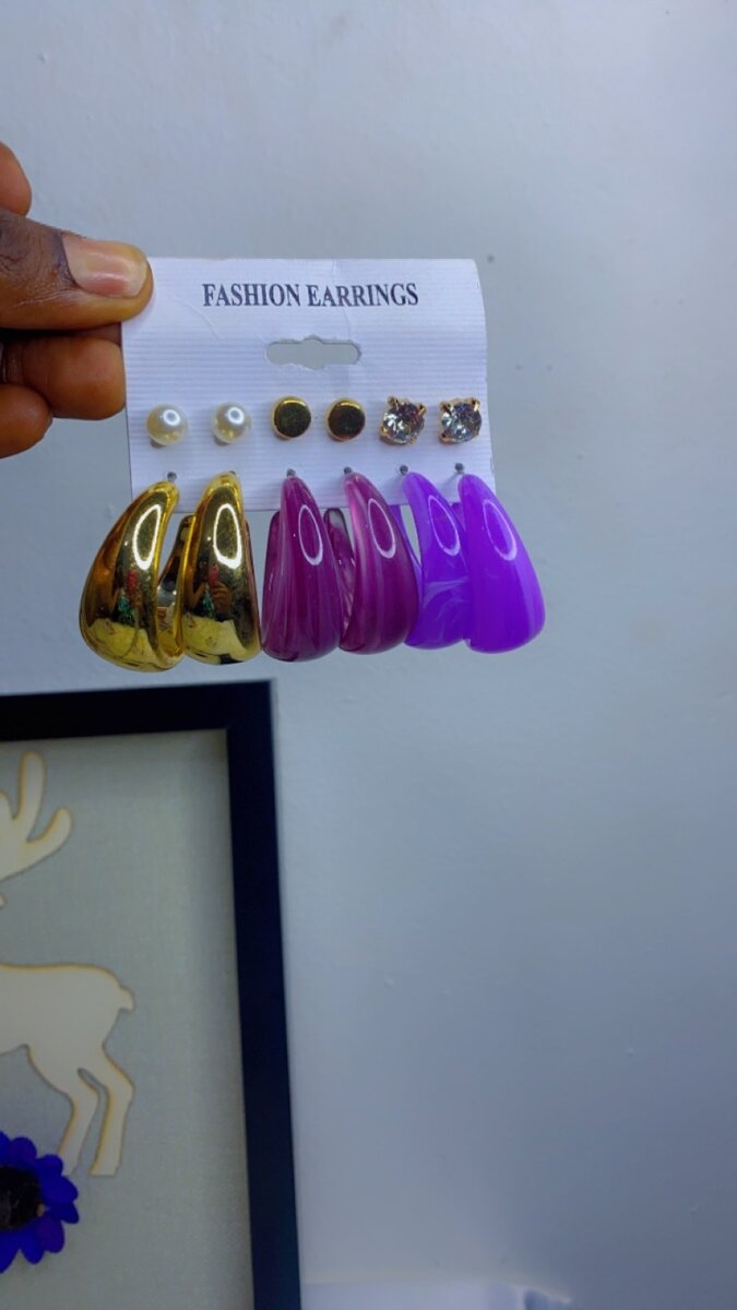 6 in 1 earrings
