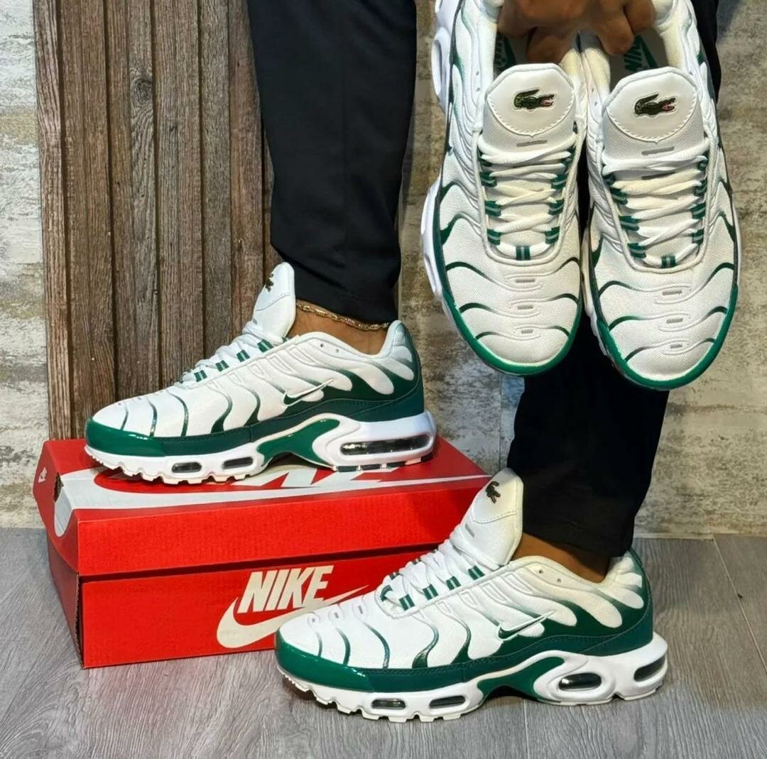 Chaussures Nike TN Lacoste - Blanc Vert