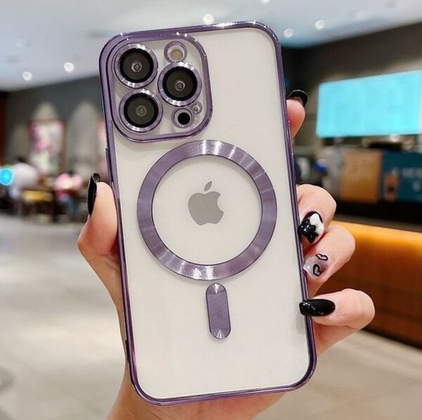 Wireless Charging Transparent Magsafe Case For iPhone 14 13