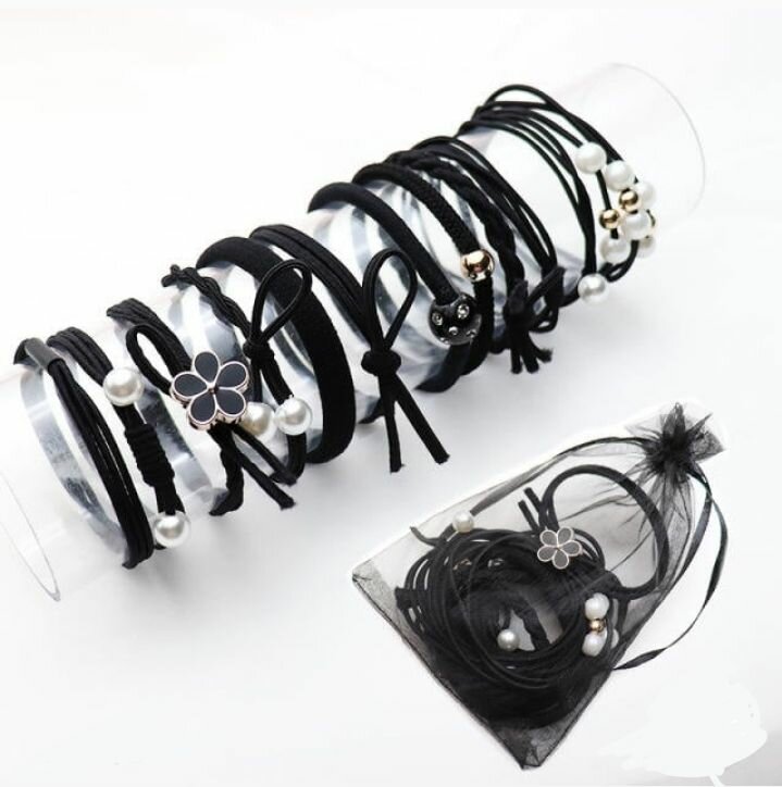 Headrope 12 piece combination set hair rubberbands elastic