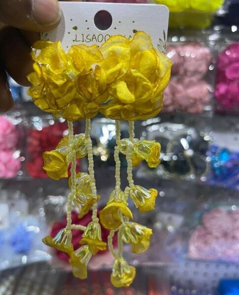 Yellow Floral Hair Accessories