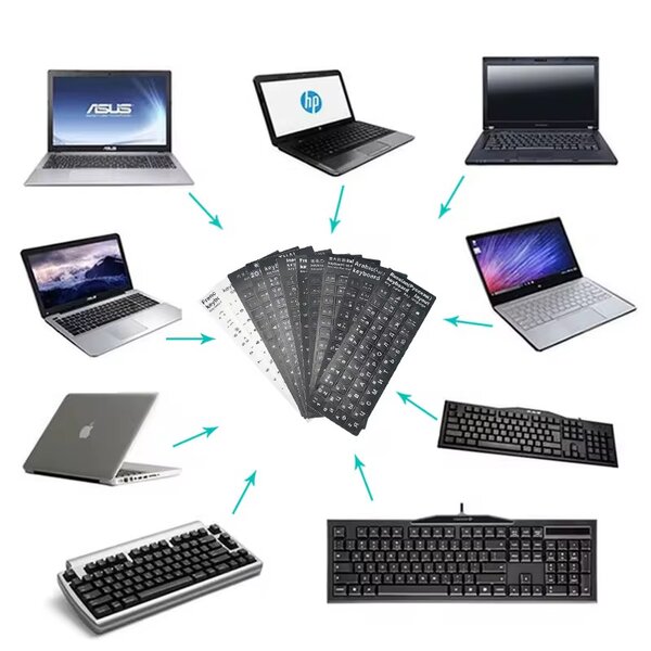 Autocollants Clavier Universels