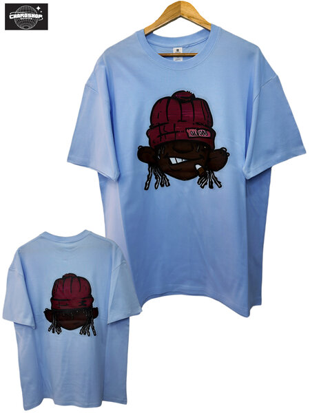 T-shirt homme col rond motif tête