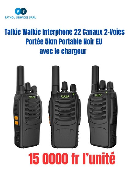 Talkie Walkie 22 Canaux Portable