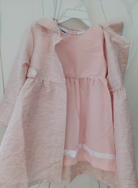 Manteau rose fille élégant