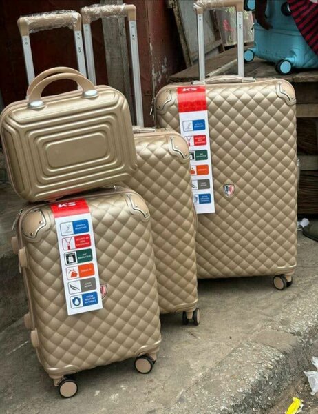 Valise en ABS rigide luxe doré