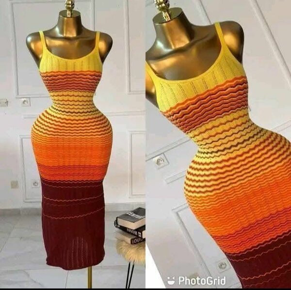 Robe colorée élégante