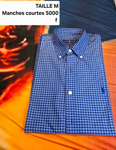 Chemise homme manches courtes