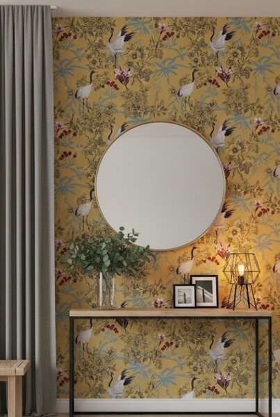 Papier peint floral exotique