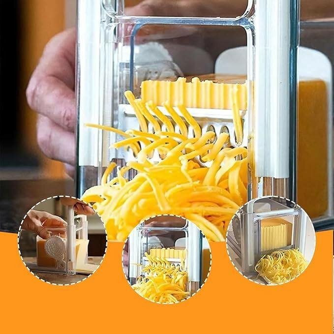 Hachoir à fromage 4 en 1, coupe-fromage, râpe à fromage avec