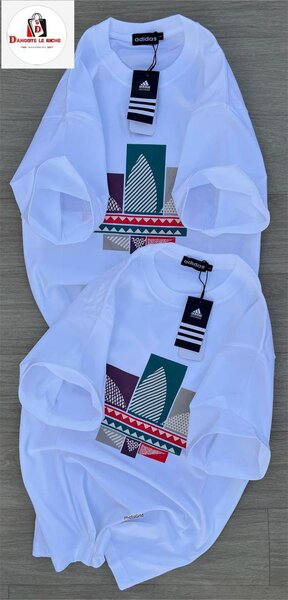 T-shirt graphique moderne en coton