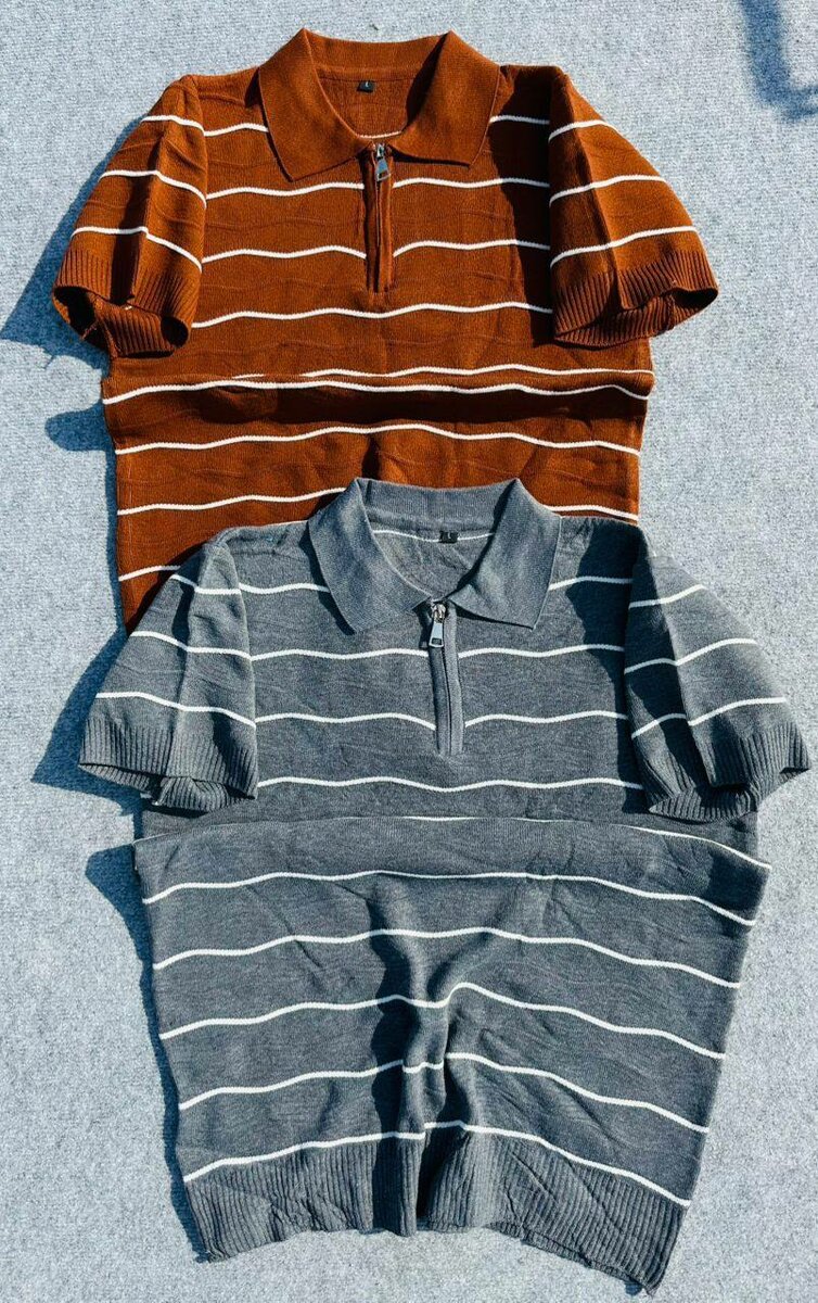 Polo homme rayé élégant