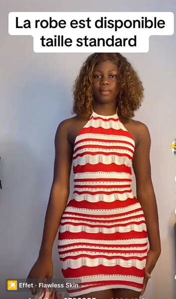 Robe d'été à rayures