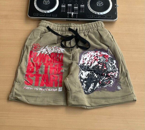 Casual picture cotton shorts