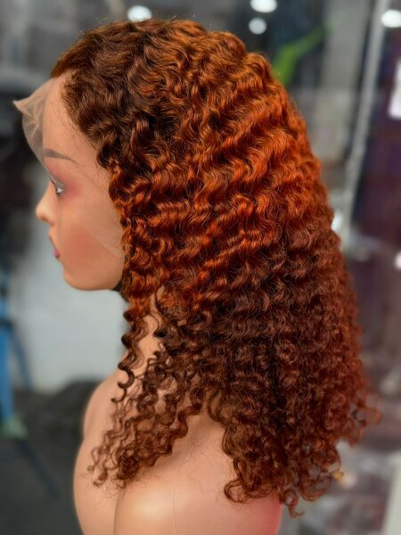 Perruque Bouclée Rouille