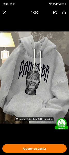 Sweat à Capuche Ganster