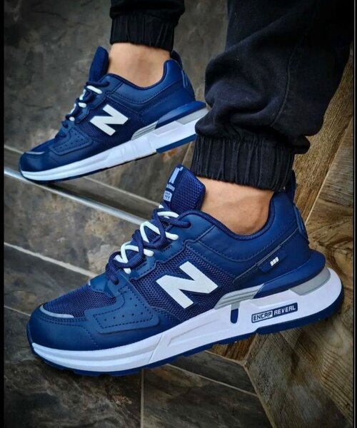 Baskets sport homme bleu