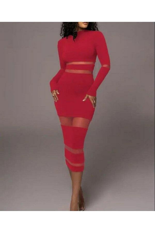 Robe Bandage Transparent Femme