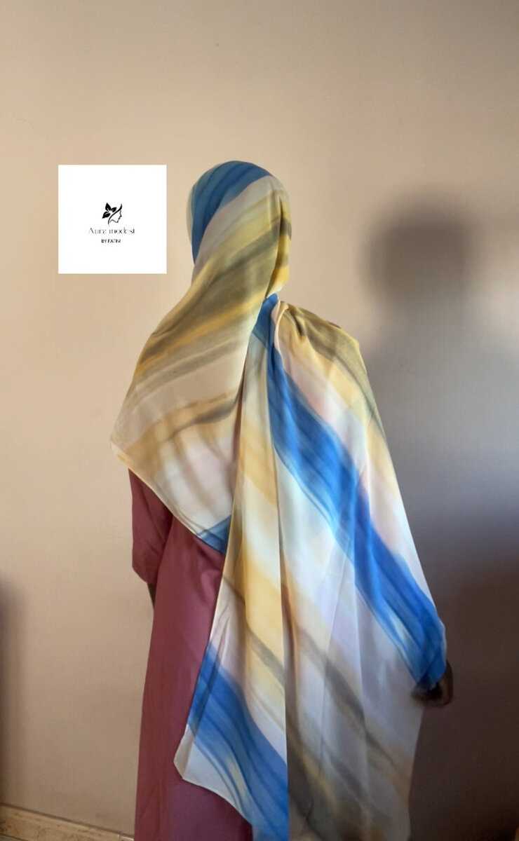 Voile dégradé en mousseline