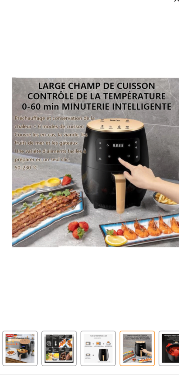 Friteuse à air 8L 2400W