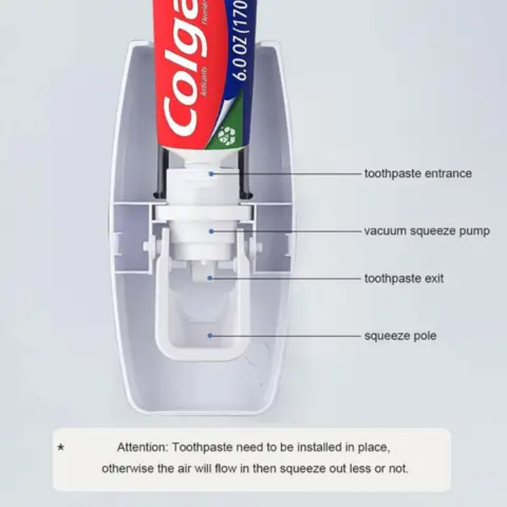 Toothpaste dispenser and Toothbrush Holder