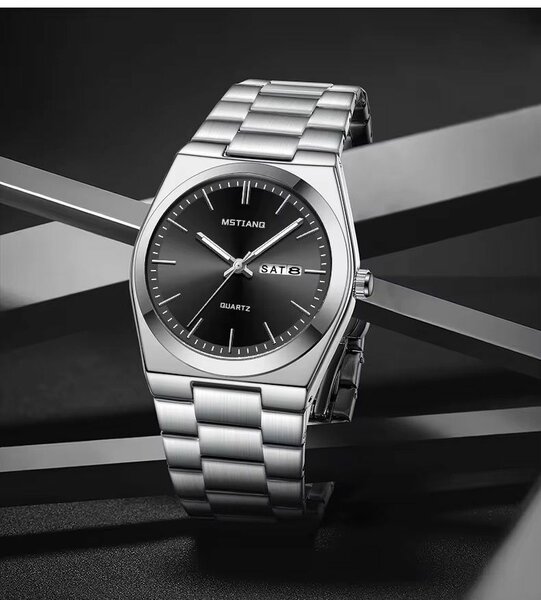 Montre quartz MSTIANQ acier inoxydable